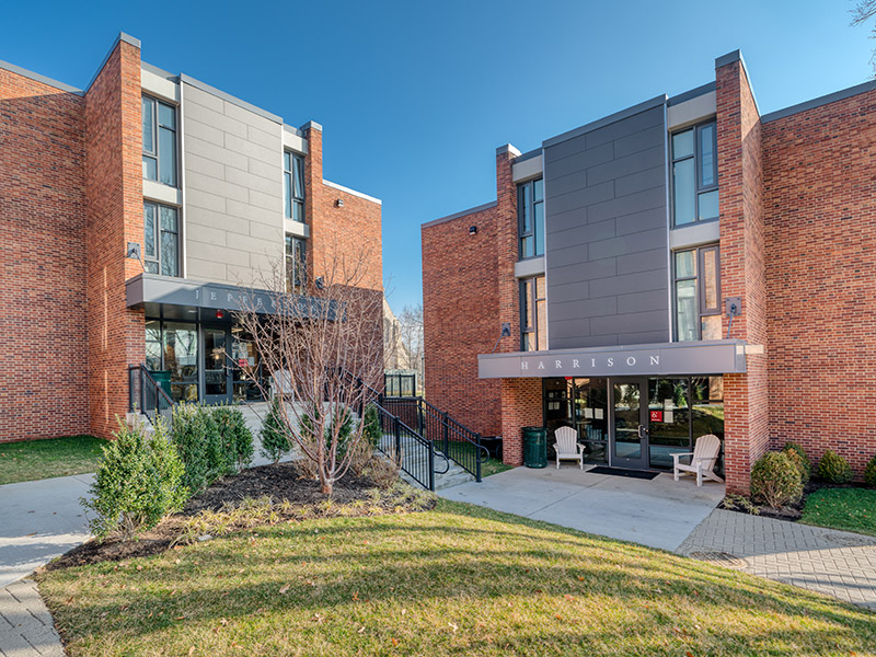 Renovated Harrison and Jefferson residence halls at Presidents Row at Washington & Jefferson College