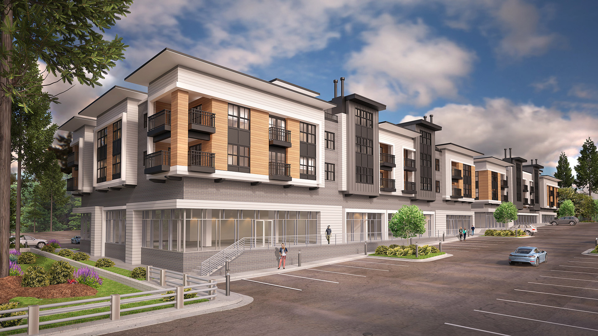 Bedford Village mixed-use development in Raleigh, North Carolina