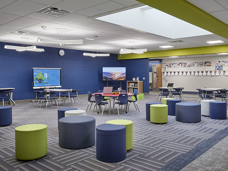 Interior Loganville-Springfield Elementary School at Dallastown Area School District