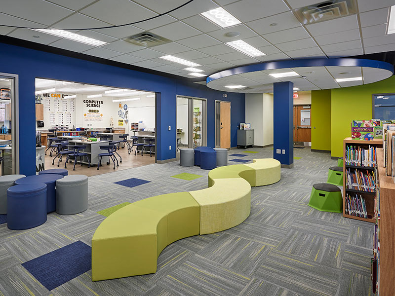 Modern elementary classroom at Loganville-Springfield Elementary School in Dallastown, PA