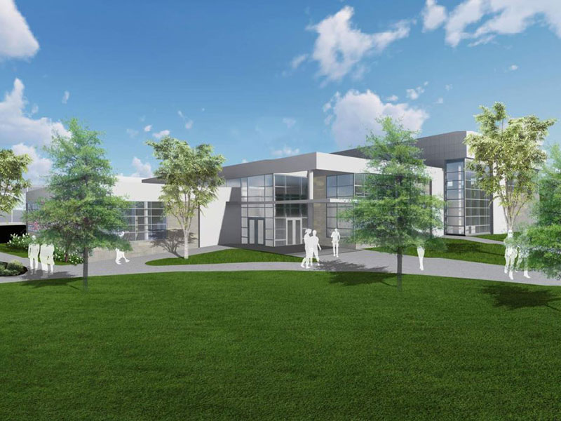 Exterior rendering of the Beaver Community Center at Penn State Berks