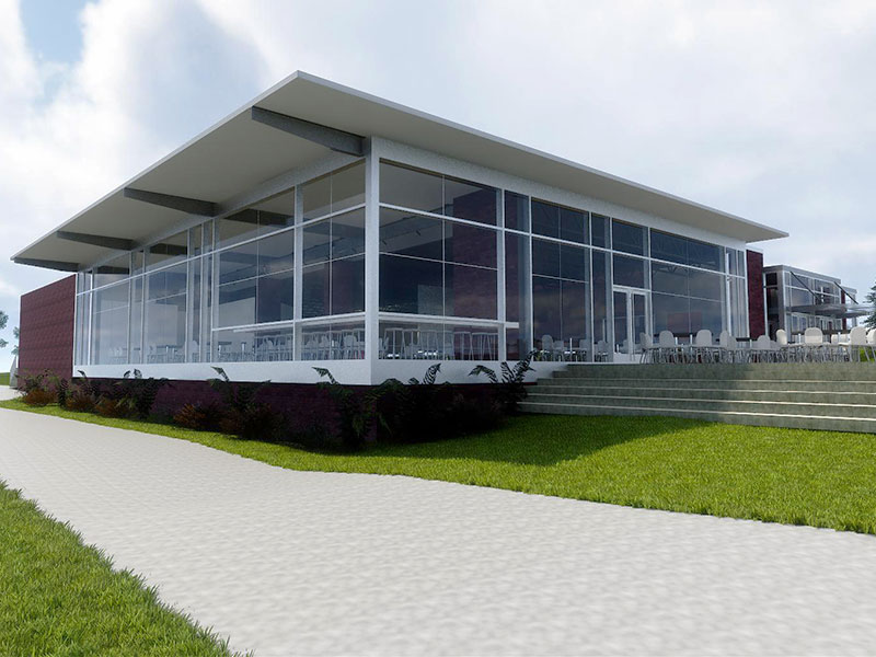 Exterior of Student Community Center Dining at Penn State Schuylkill