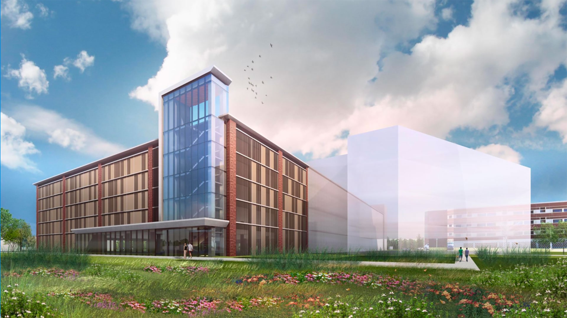 Rendering of West Campus Parking Garage at Penn State