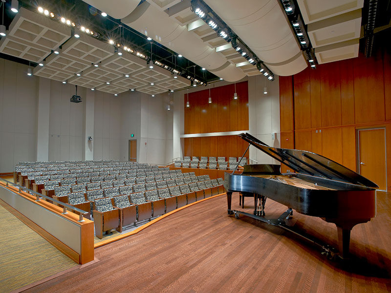 Practice stage at High Center at Messiah University