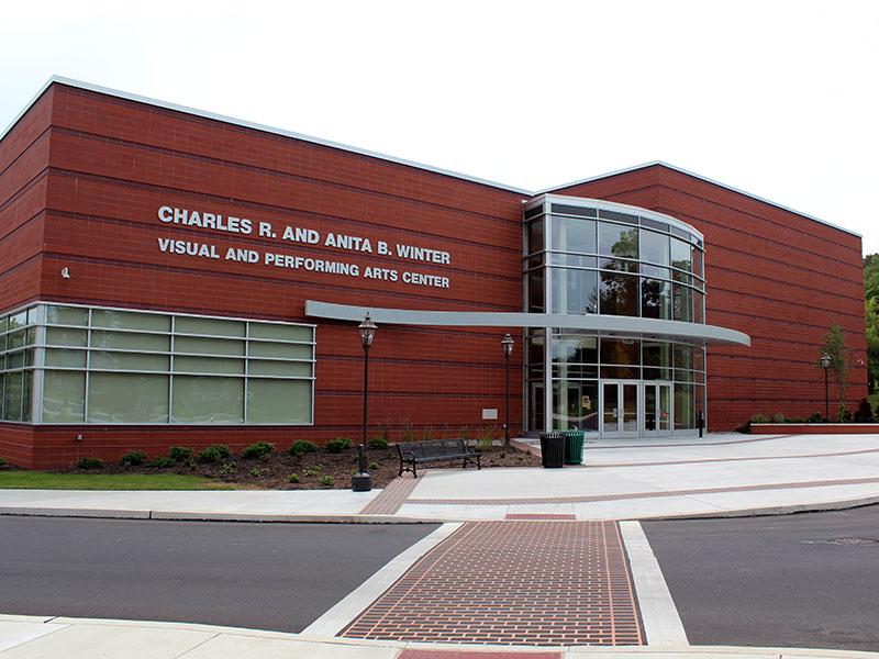 Exterior of Winter Visual & Performing Arts Center for Millersville University