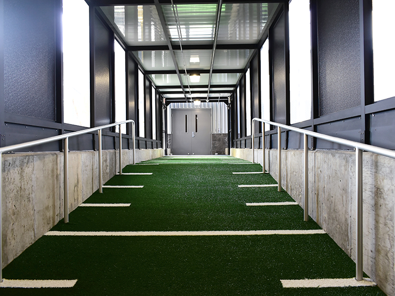 Team Tunnel of the Seth Grove Stadium Locker Room at Shippensburg University