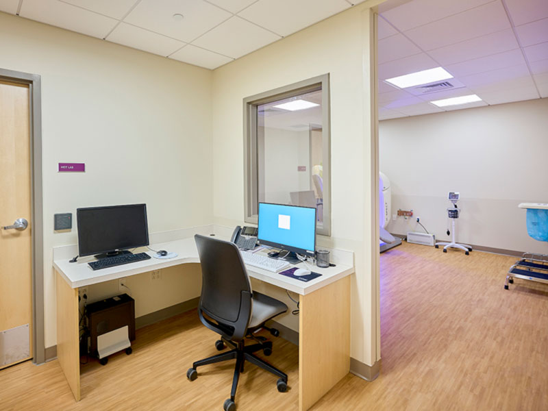 Diagnostic imaging suite and control workstation at UPMC Heart and Vascular Institute outpatient center