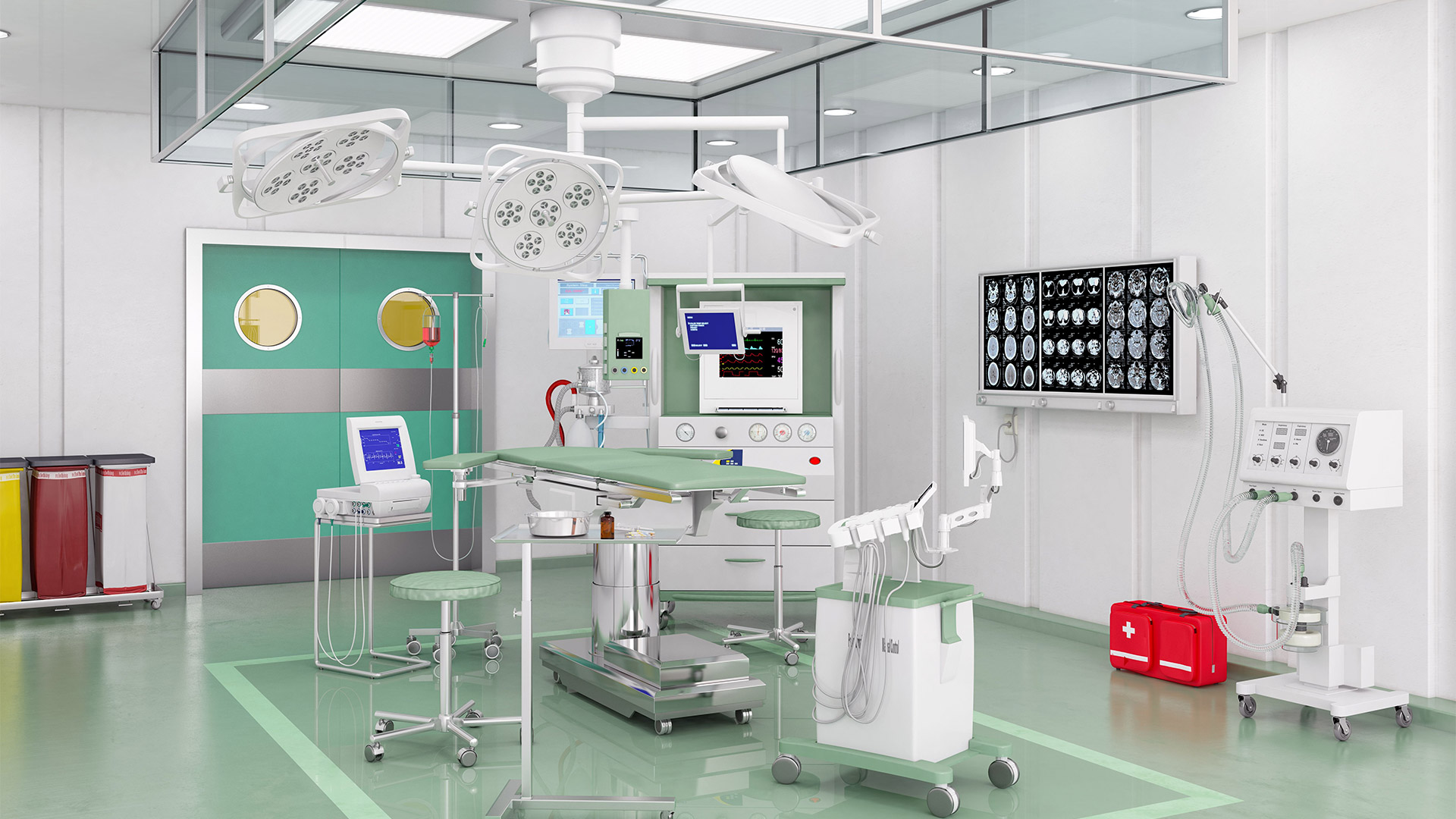 Hospital operating room illustrating patient care space classification and equipment requirements